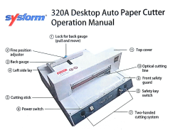 Sysform 320A Desktop Auto Paper Cutter 台灣品牌